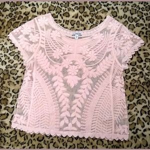 Blush Pink Lace Top